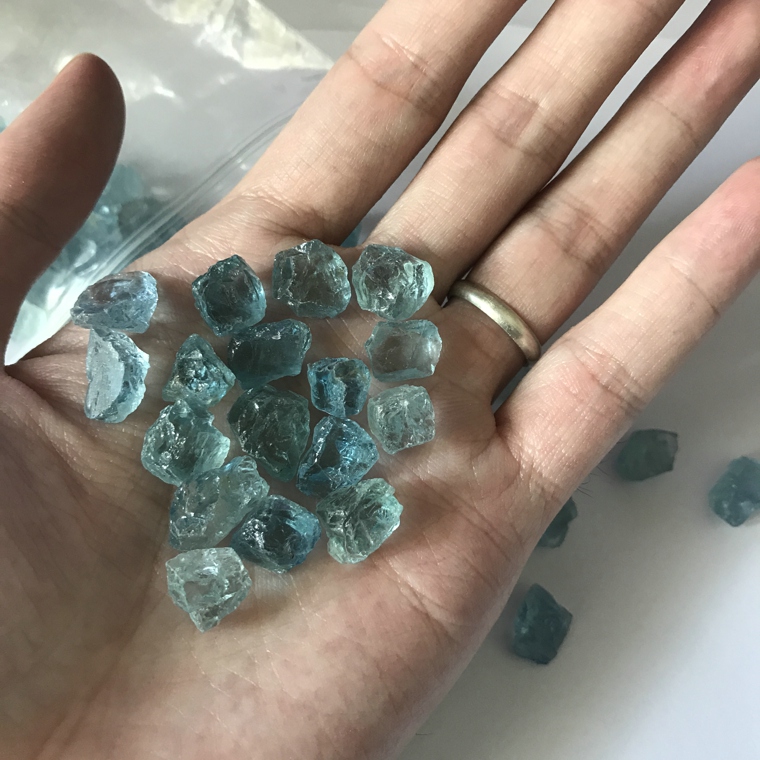 Faceting Grade Aquamarine, Fine Aquamarine Gemstone