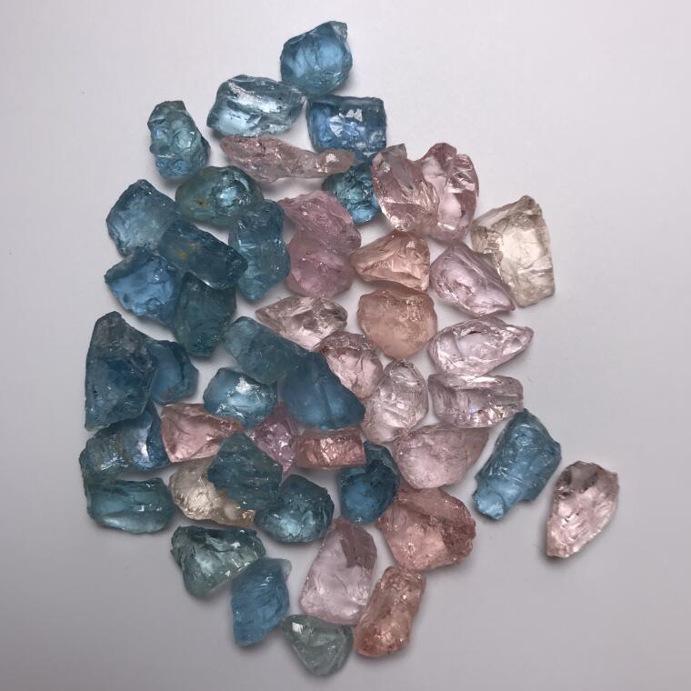 Wholesale Rough Aquamarine & Morganite